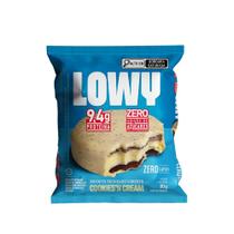 Biscoito Lowy 9,4g de Proteína Zero Açúcar Cookies'n Cream 50g Biscoito Lowy 9,4g de Proteína Zero Açúcar Cookies'n Cream 50g