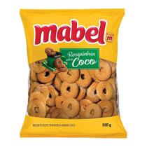 Biscoito Mabel Rosquinha Coco 500g - Embalagem com 24 Unidades