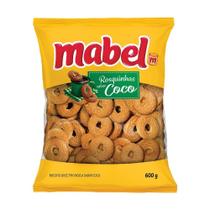 Biscoito Mabel Rosquinha Coco 600g - Embalagem com 18 Unidades