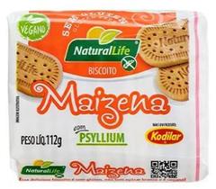 Biscoito Maizena com Psyllium Natural Life 112g - Sem glúten, Sem leite e Vegano