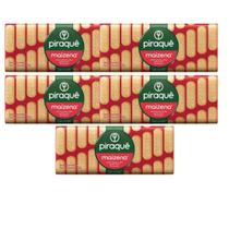 Biscoito Maizena Piraquê Pacote 175g Kit C/ 5 Un.