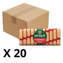 Biscoito Maizena Piraquê Pacote 175G Kit Com 20 Un.