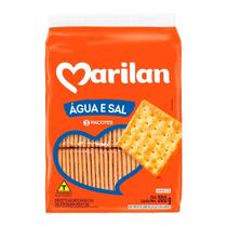 Biscoito Marilan Cracker Água e Sal 300g - Embalagem com 24 Unidades Biscoito Marilan Cracker Água e Sal 300g - Embalagem com 24 Unidades