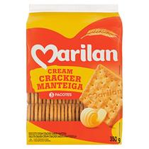 Biscoito Marilan Cream Cracker Manteiga 350g - Embalagem com 27 Unidades