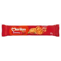 Biscoito Marilan Recheado Morango 80g - Embalagem com 50 Unidades Biscoito Marilan Recheado Morango 80g - Embalagem com 50 Unidades