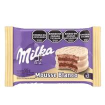 Biscoito milka alfajor mousse chocolate branco triplo 55g