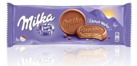 Biscoito Milka Choco Wafer Chocolate ao Leite 150g
