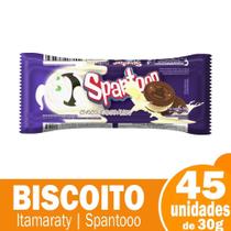 Biscoito Mini Itamaraty Recheado Chocolate Branco Spantooo 30g - Embalagem com 45 unidades