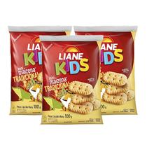 Biscoito Mini Maizena Tradicional Sem Lactose Liane Kids - 3 Unidades 100g