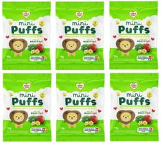 Biscoito Mini Puffs Snacks Brócolis E Maçã 6x15g Nhami Mami Biscoito Mini Puffs Snacks Brócolis E Maçã 6x15g Nhami Mami