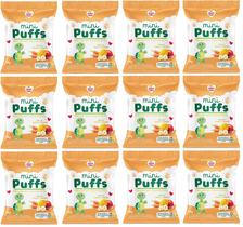Biscoito Mini Puffs Snacks Manga E Cenoura 12x15g Nhami Mami Biscoito Mini Puffs Snacks Manga E Cenoura 12x15g Nhami Mami