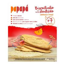 Biscoito Natural Abóbora e Maçã fase dentição Papapá 36g contendo 9 pacotinhos individuais