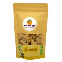 Biscoito natural e artesanal para cães e gatos - sabor banana com canela