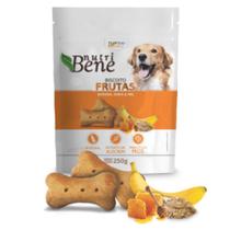 Biscoito Nutri Bene Para Cães Adultos Sabor Banana, Aveia e Mel 250gr