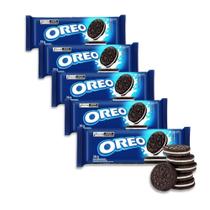 Biscoito Oreo Recheado Baunilha Tradicional Kit 5Un De 36G