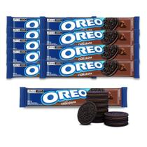 Biscoito Oreo Recheado Chocolate Kit 10 Pacotes De 90G