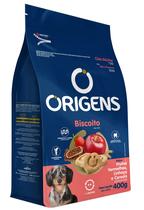 Biscoito Origens Cães Adultos Porte Pequeno Linhaça 400g