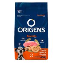 Biscoito Origens Peru, Aveia e Cereais para Cães Adultos - 400 g