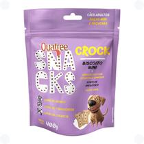 Biscoito Para Cachorro Adulto Quatree Snacks Mini Crock 400g