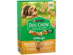 Biscoito para Cachorro Integral Adulto Dog Chow - ExtraLife Frango 500g