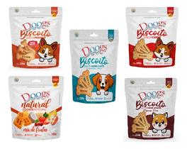 Biscoito Para Cães Kit C/ 5 Sabores Sortidos Doogs 200g