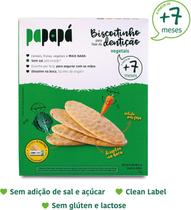 Biscoito para Fase da Dentição Vegetais sem Glúten Papapá 36g Biscoito para Fase da Dentição Vegetais sem Glúten Papapá 36g