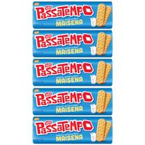 Biscoito Passatempo Maisena 170g Nestlé kit com 5 und