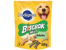 Biscoito Pedigree Biscrok Adulto Multi Sabor 500g