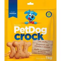 Biscoito pet dog crock ração para cães petisco cachorro comida premium 1kg - SNACK CACHORRO PETISCOS CANINOS