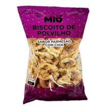 Biscoito Polvilho Mió Parmesão com Chia 80g Biscoito Polvilho Mió Parmesão com Chia 80g