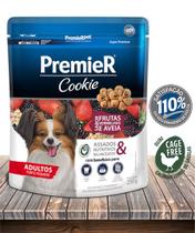 Biscoito PremieRPet Cookie Frutas Vermelhas e Aveia para Cães Adultos de Pequeno Porte - 50Gr - Premier Pet