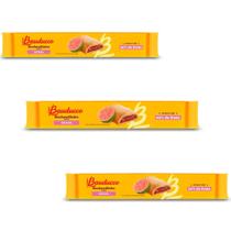 Biscoito Recheadinho Bauducco Goiaba Kit 3 Pacotes de 112g