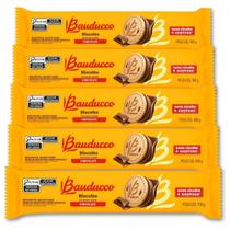 Biscoito Recheado Bauducco Sabor Chocolate Kit 5 Pacotes 108g