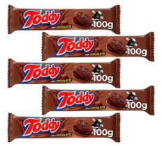 Biscoito Recheado Baunilha Toddy Bolacha 100g Kit 5 Pacotes Biscoito Recheado Baunilha Toddy Bolacha 100g Kit 5 Pacotes