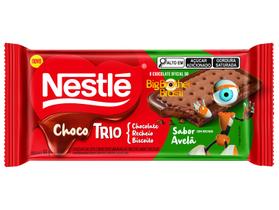 Biscoito Recheado Chocolate ao Leite com Recheio Sabor Avelã Choco Trio Nestlé 90g