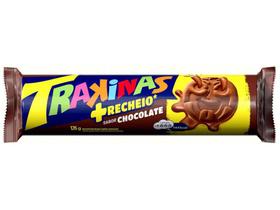 Biscoito Recheado Chocolate Mais Recheio - Trakinas 126g Biscoito Recheado Chocolate Mais Recheio - Trakinas 126g
