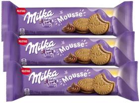 Biscoito Recheado Milka Mousse Importado 116g - 3 Unid