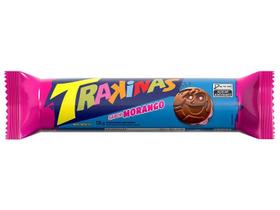 Biscoito Recheado Morango Trakinas 126g