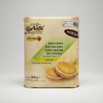 Biscoito Recheado Sabor Limão Elgorriaga Elgovita Sem Açucar