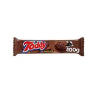 Biscoito Recheado Toddy 100g Chocolate Caixa com 44 unidades