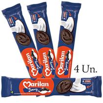 Biscoito Recheio Chocolate e Baunilha Marilan Bauny 216g