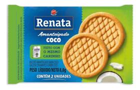 Biscoito Renata Amanteigado Cocô Sachê 9g Pacote 70 Unidades