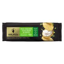 Biscoito Rice Cracker Sour Cream Onion Kalassi 100g