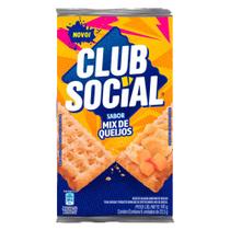 Biscoito Sabor Mix de Queijos Club Social 141g Biscoito Sabor Mix de Queijos Club Social 141g