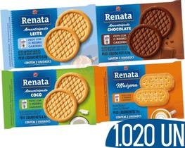 Biscoito Sache Renata Chocolate Leite Maisena Coco 1020 Und