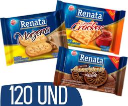 Biscoito Sache Renata Cream Cracker Chocolate Maizena 120 U Biscoito Sache Renata Cream Cracker Chocolate Maizena 120 U