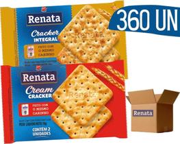 Biscoito Sache Renata Cream Cracker E Cracker Integral 360U