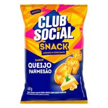 Biscoito Salgado Assado Sabor Queijo Parmesão Club Social 68g Biscoito Salgado Assado Sabor Queijo Parmesão Club Social 68g