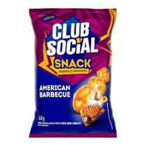 Biscoito Salgado Assado Snack Sabor American Barbecue Club Social 68g Biscoito Salgado Assado Snack Sabor American Barbecue Club Social 68g