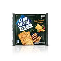Biscoito Salgado Club Social Crostini Queijo Parmesão e Vegetais 80g Biscoito Salgado Club Social Crostini Queijo Parmesão e Vegetais 80g